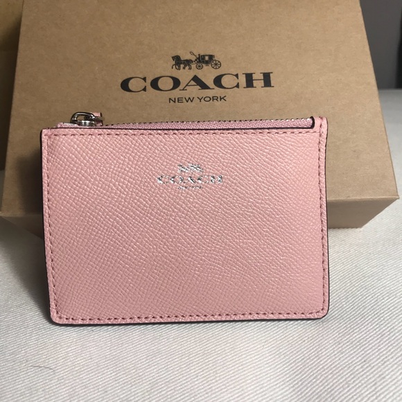 Coach Handbags - NWT Mini Pink Coach ID Wallet